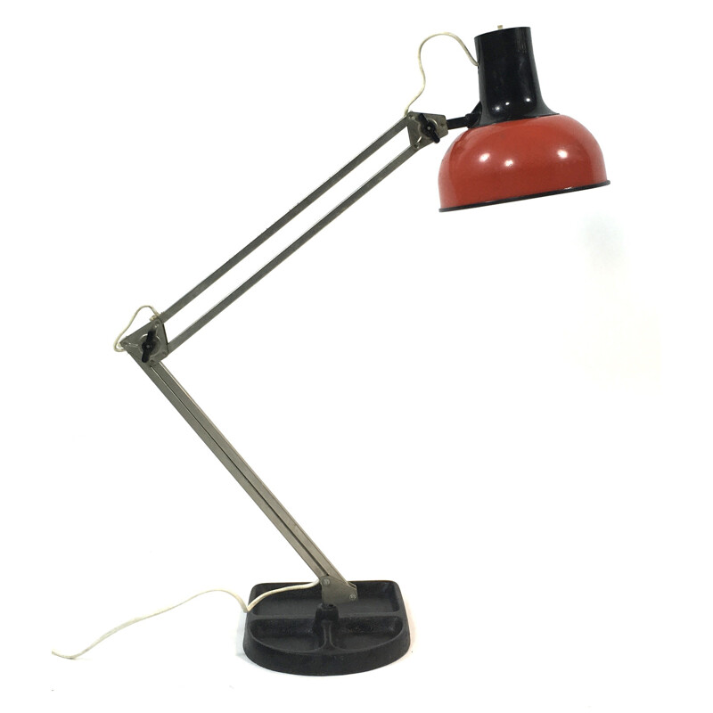 Scandinavian vintage metal lamp lival, Finland 1960