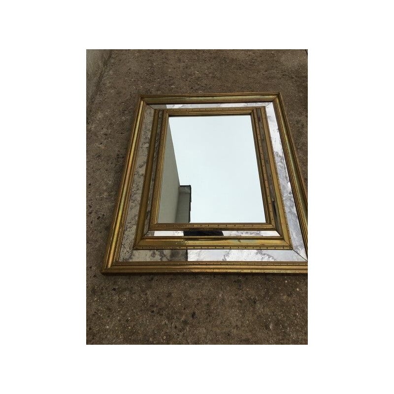 Italian vintage mirror with pareclose 1970