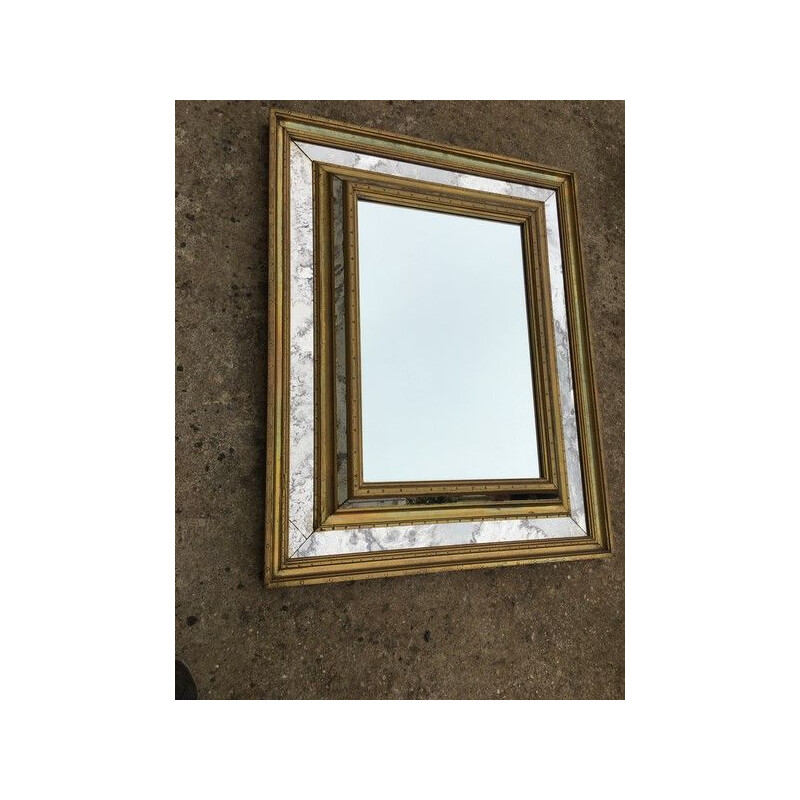 Italian vintage mirror with pareclose 1970