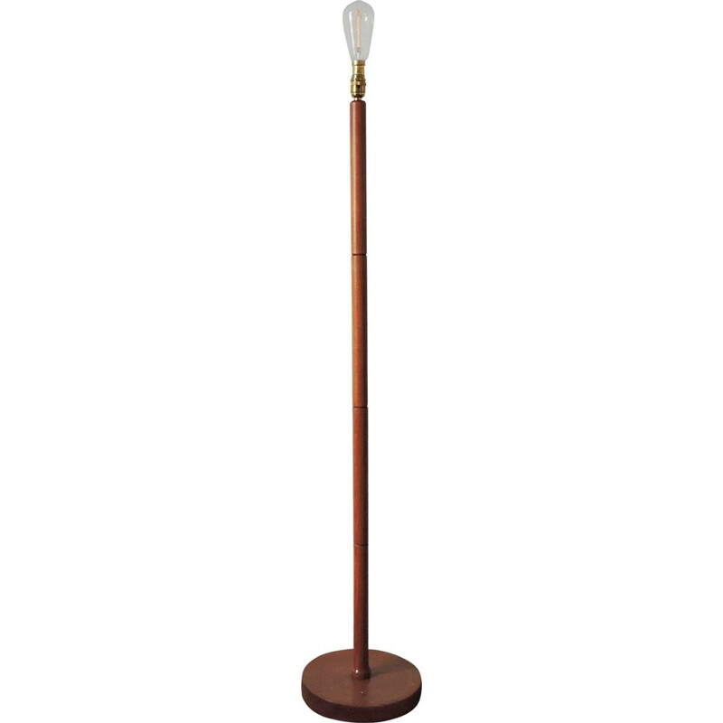 Teak vintage floor lamp, 1950s