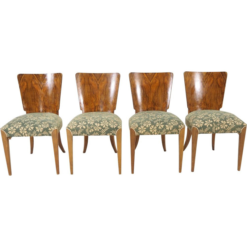 Set of 4 vintage dining chairs by Jindřich Halabala, 1930