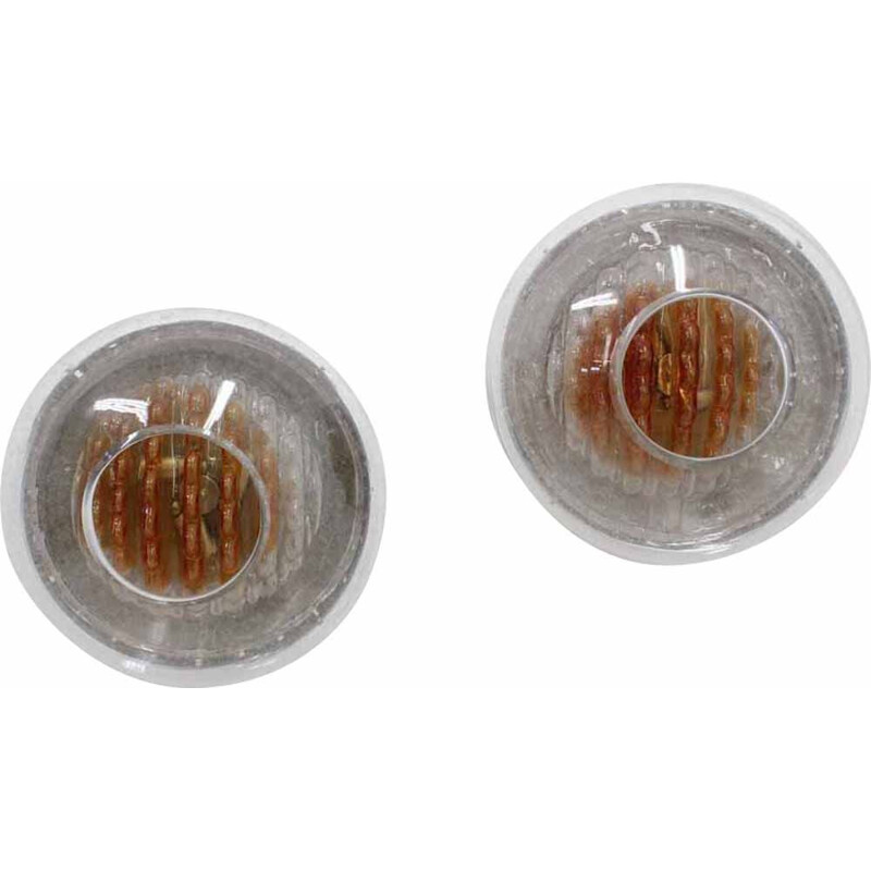 Pair of 2 vintage glass round sconces by Toni Zuccheri, 1970s 