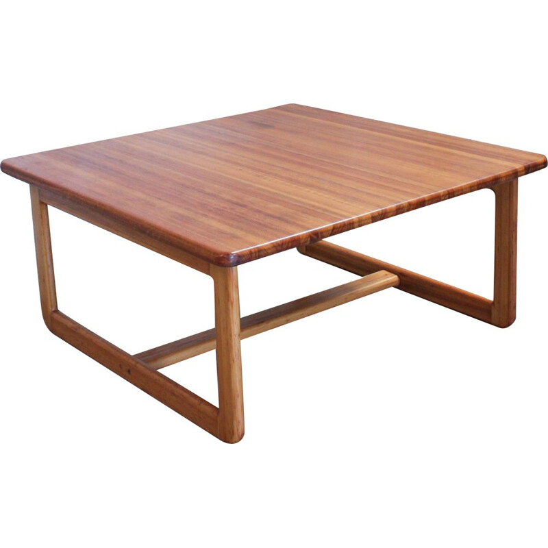 Vintage British Square Coffee Table in Oak, 1960s