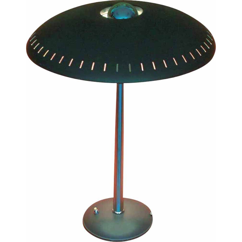 Vintage Desk Lamp Evoluon green by Louis Kalff for Philips, 1950s 1960s 