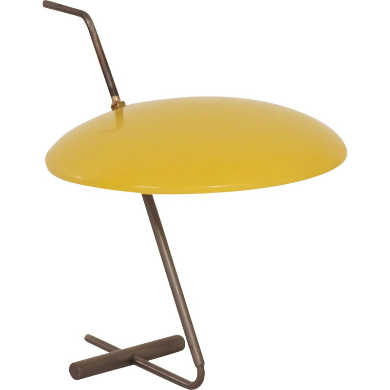 Vintage yellow desk lamp by Hoogervorst for Anvia, 1950s