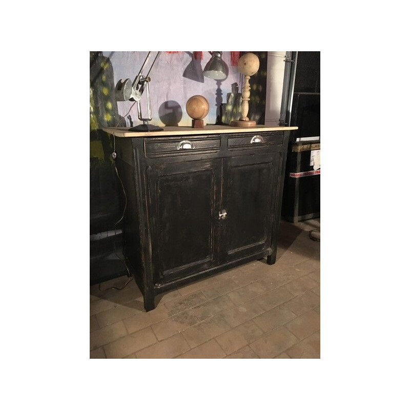 Buffet vintage parisien en bois 1930