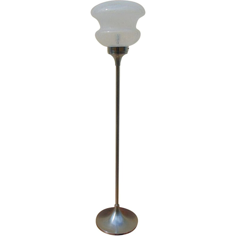Italian vintage glass floor lamp from the 1970s