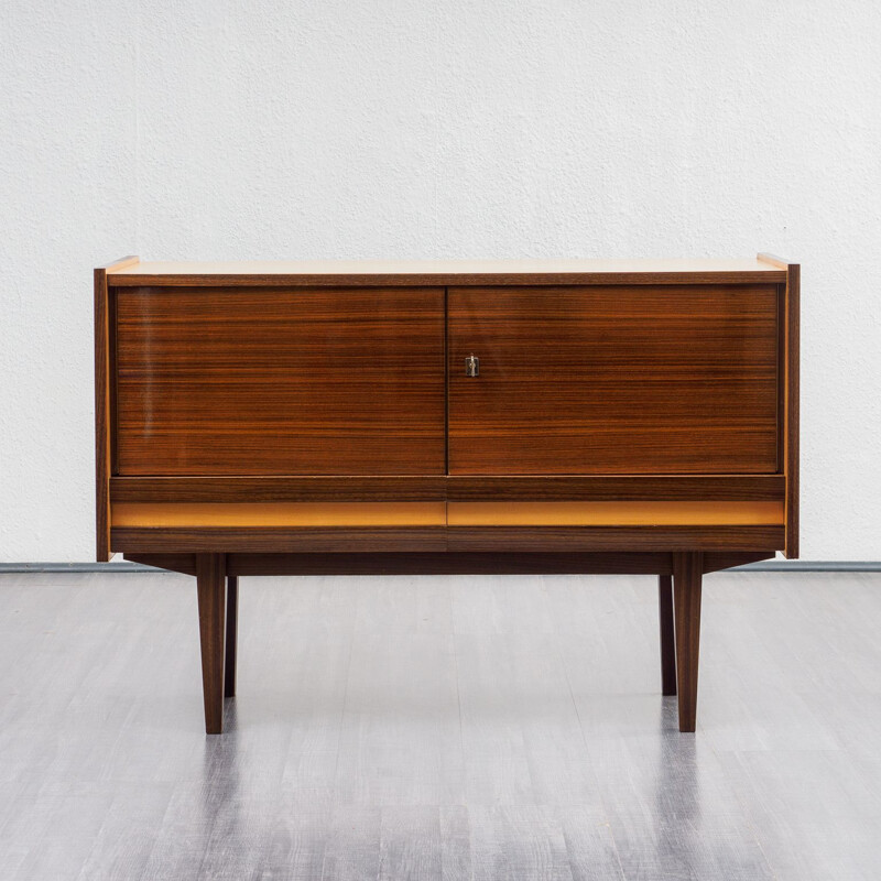 Vintage dresser in birchwood and walnut 1950s