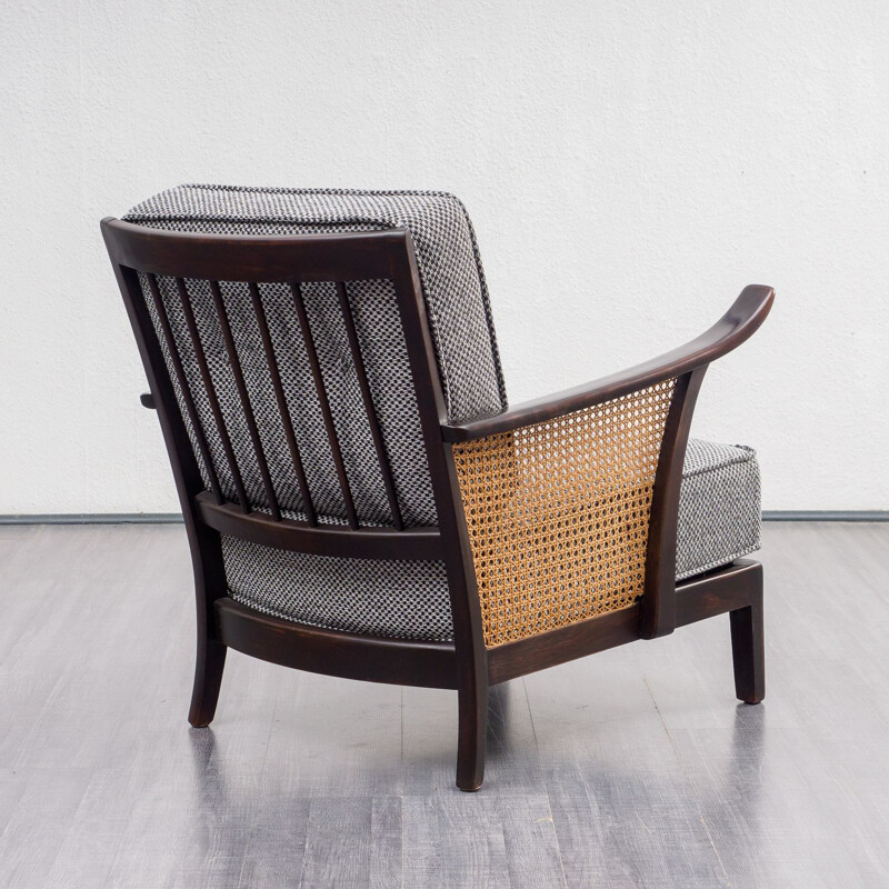 Fauteuil vintage avec maille, 1950