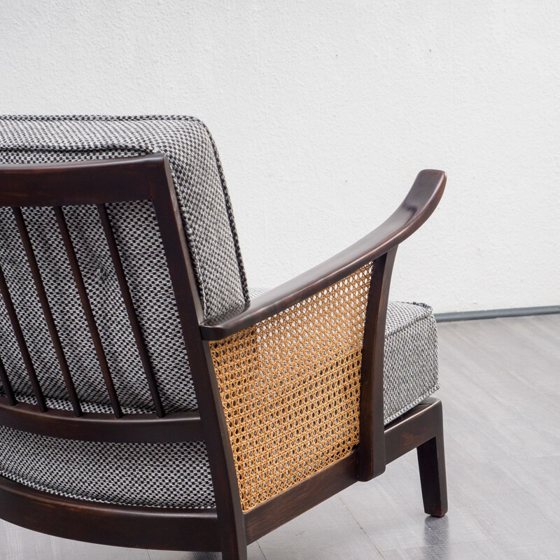 Vintage armchair with meshwork, 1950s 