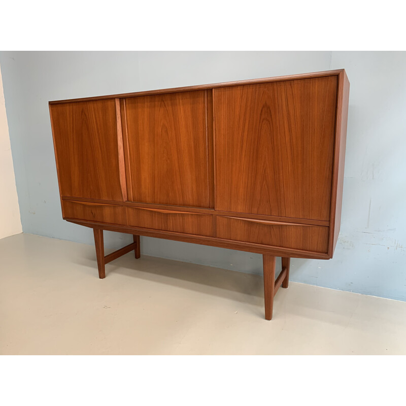 Vintage teak danish highboard by E.W.Bach, 1960