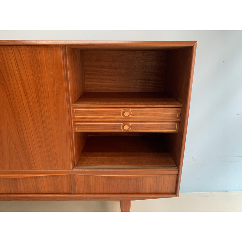 Vintage teak danish highboard by E.W.Bach, 1960