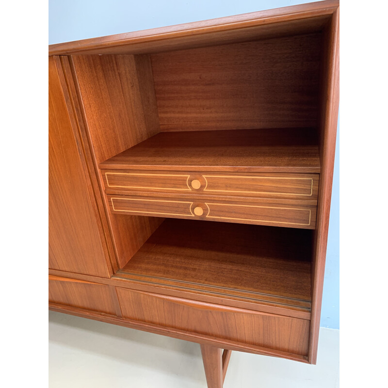 Vintage teak danish highboard by E.W.Bach, 1960