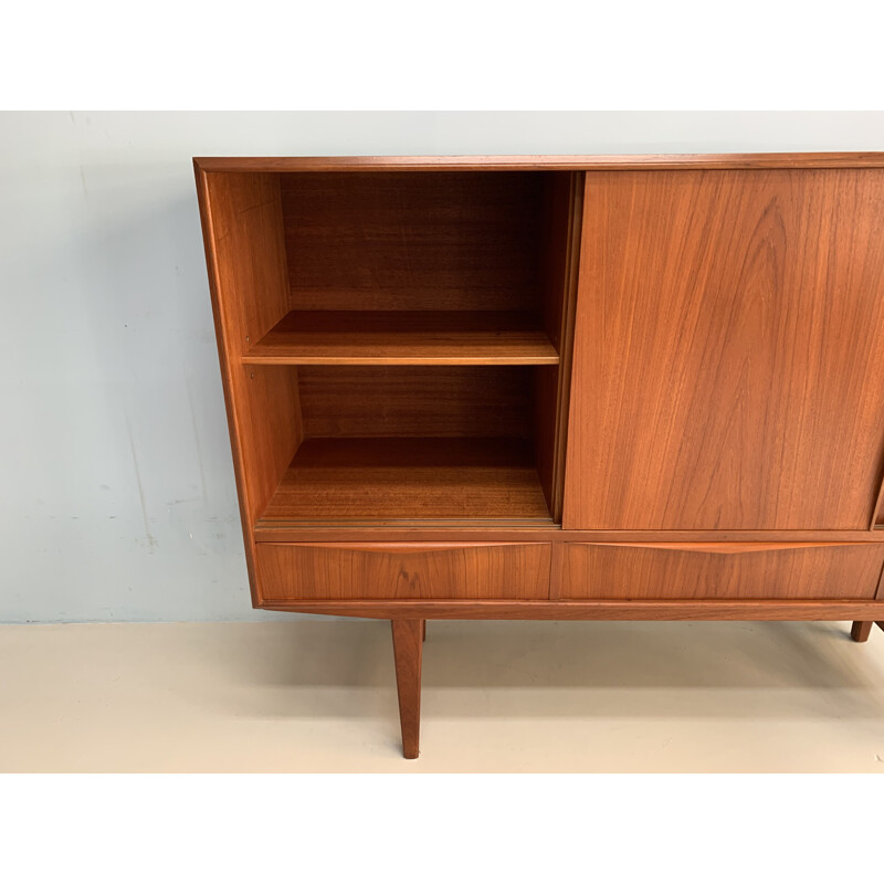 Vintage teak danish highboard by E.W.Bach, 1960