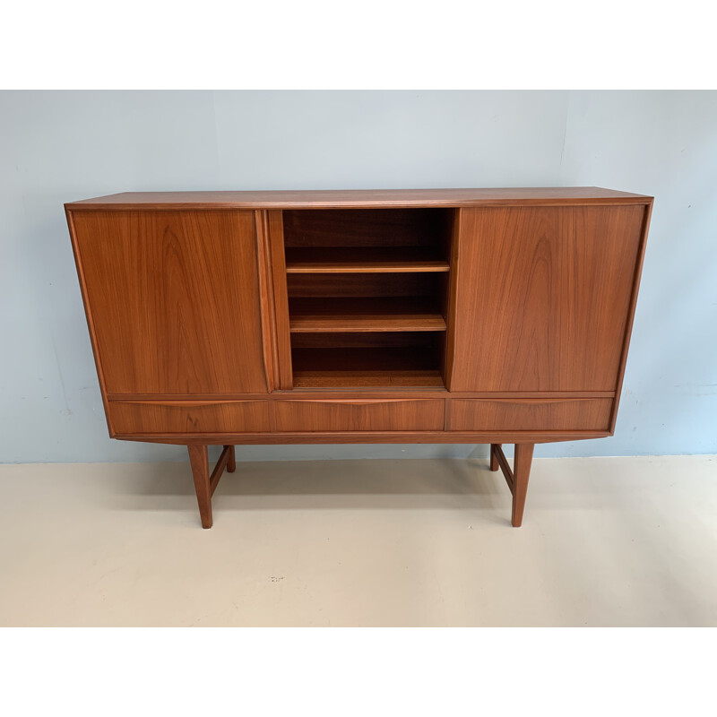 Vintage teak danish highboard by E.W.Bach, 1960