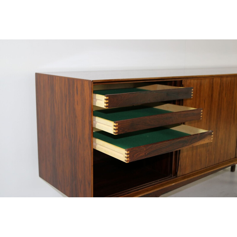 Vintage rosewood sideboard by O Frandsen for Knud Nielsen