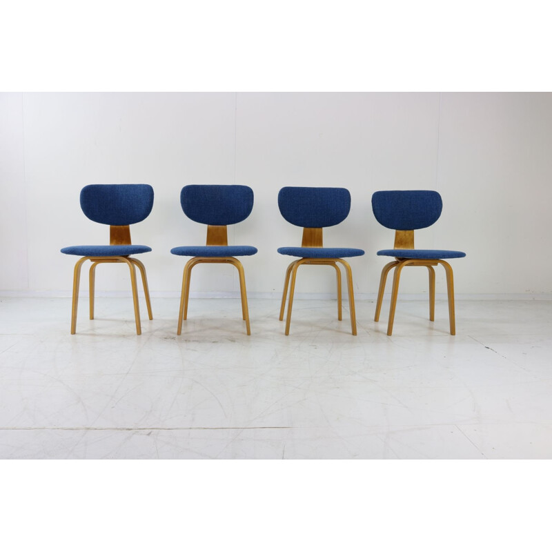 Set of 4 vintage dinner chairs CB02 by Cees Braakman for UMS Pastoe, 1950s