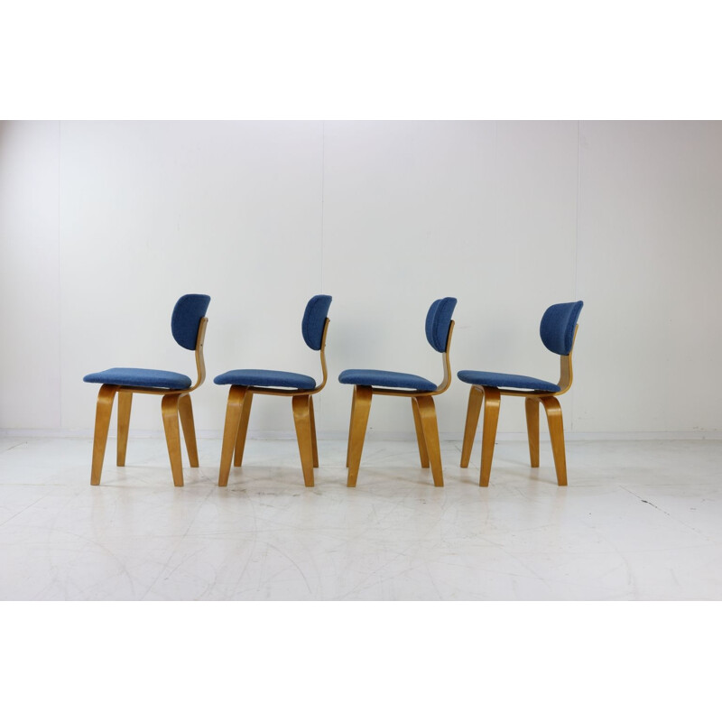 Ensemble de 4 chaises à repas vintage CB02 de Cees Braakman pour UMS Pastoe, 1950