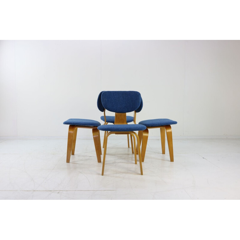 Set of 4 vintage dinner chairs CB02 by Cees Braakman for UMS Pastoe, 1950s