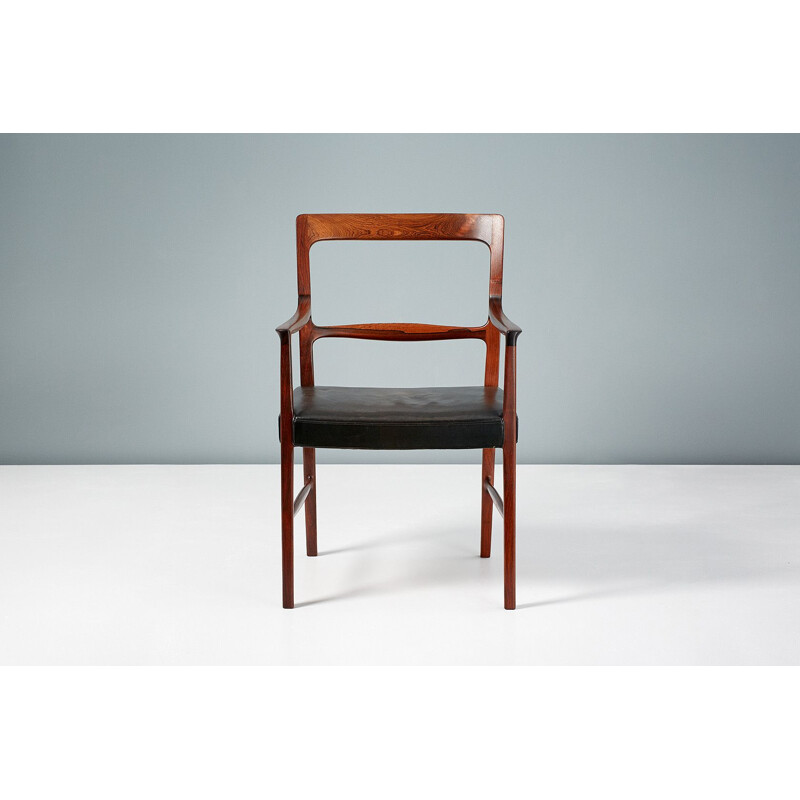 Fauteuil vintage pour A.J. Iversen en bois de palissandre des années 1950