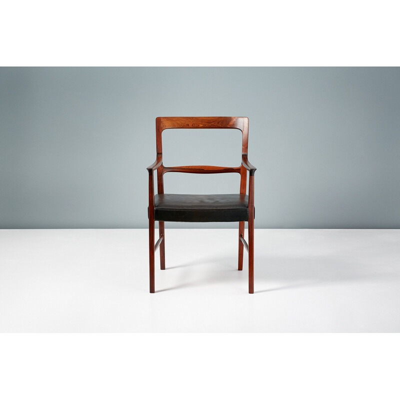 Fauteuil vintage pour A.J. Iversen en bois de palissandre des années 1950