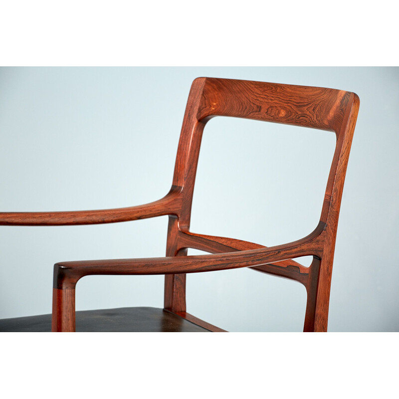 Vintage armchair for A.J. Iversen in rosewood 1950s