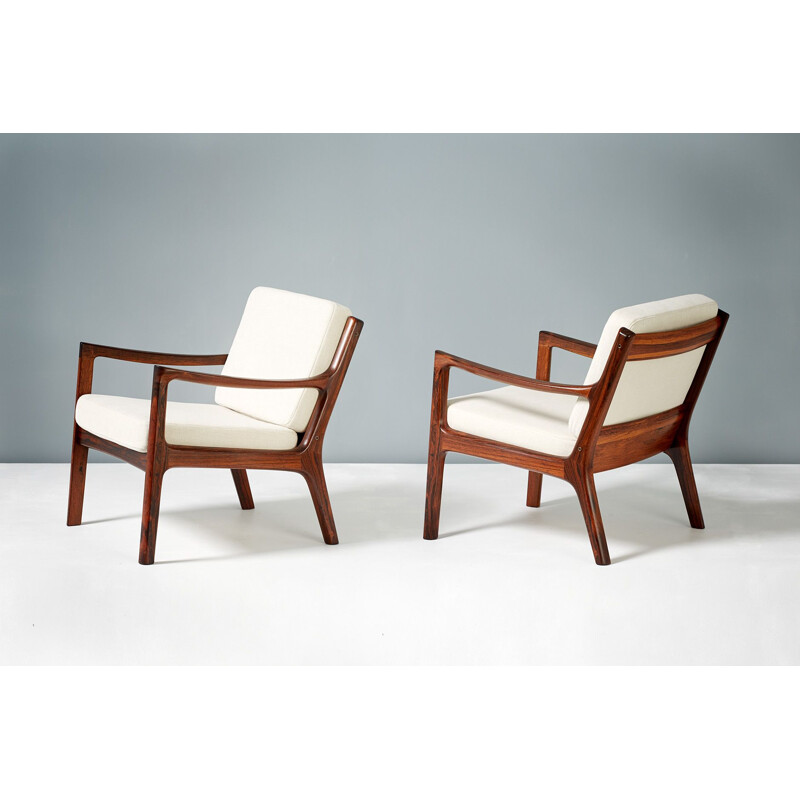 Pair of vintage Senator chairs for France & Son in rosewood 1960s