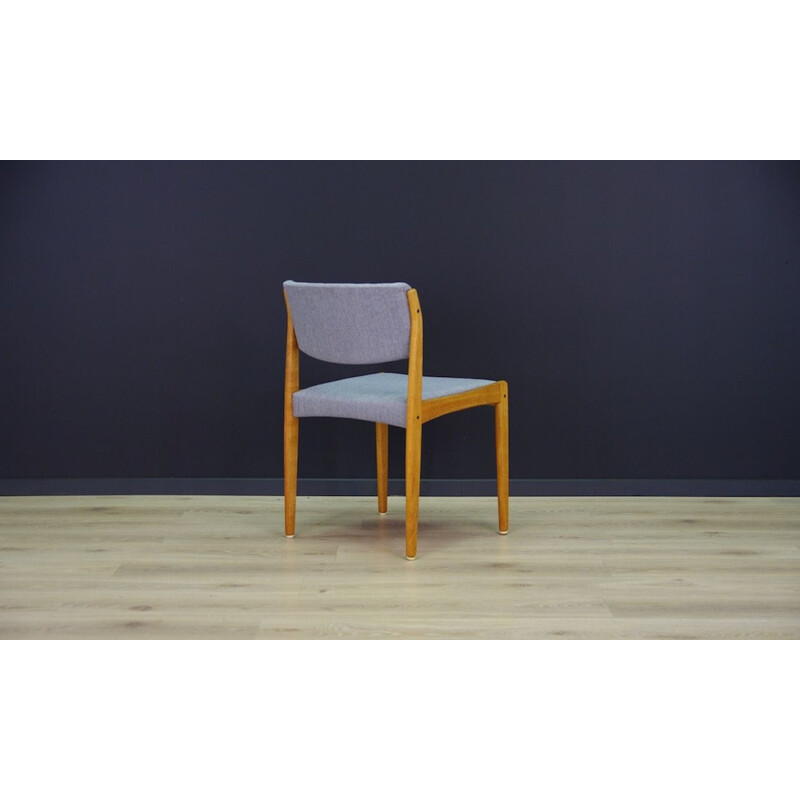 Suite de 4 chaises vintage danoises pour Bramin en bois de frêne 1970