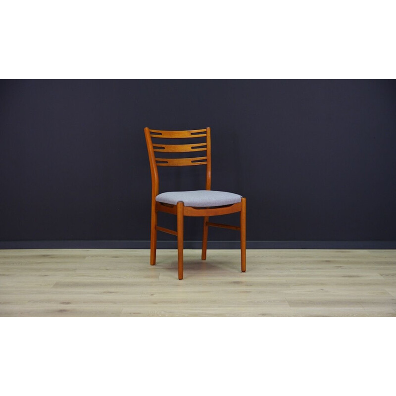 Suite de 6 chaises vintage teck danois rétro