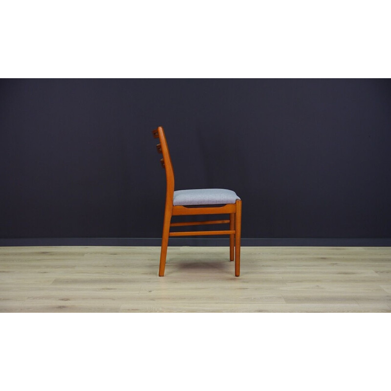 Suite de 6 chaises vintage teck danois rétro