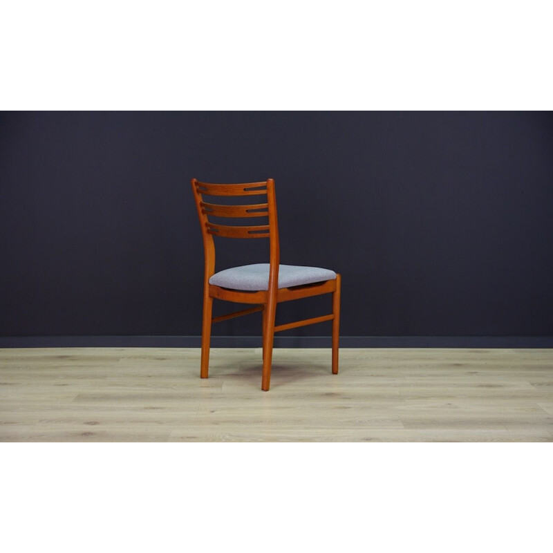 Set of 6 vintage chairs teak Danish retro