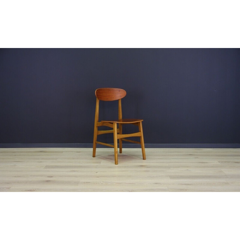 Suite de 2 chaises vintage danoise en teck