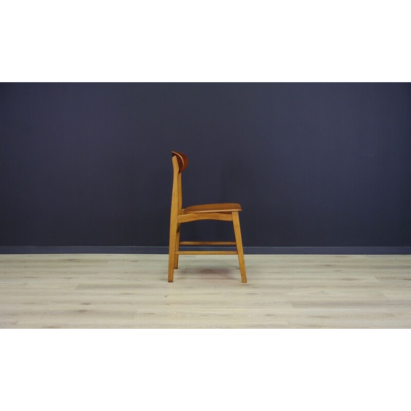 Suite de 2 chaises vintage danoise en teck