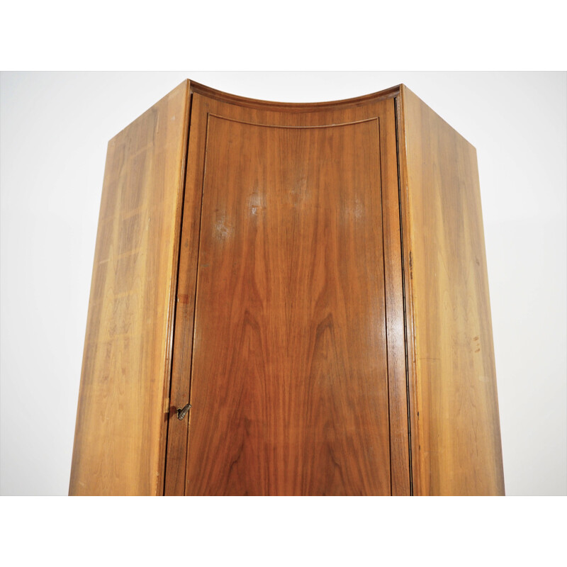 Vintage art Deco corner wardrobe