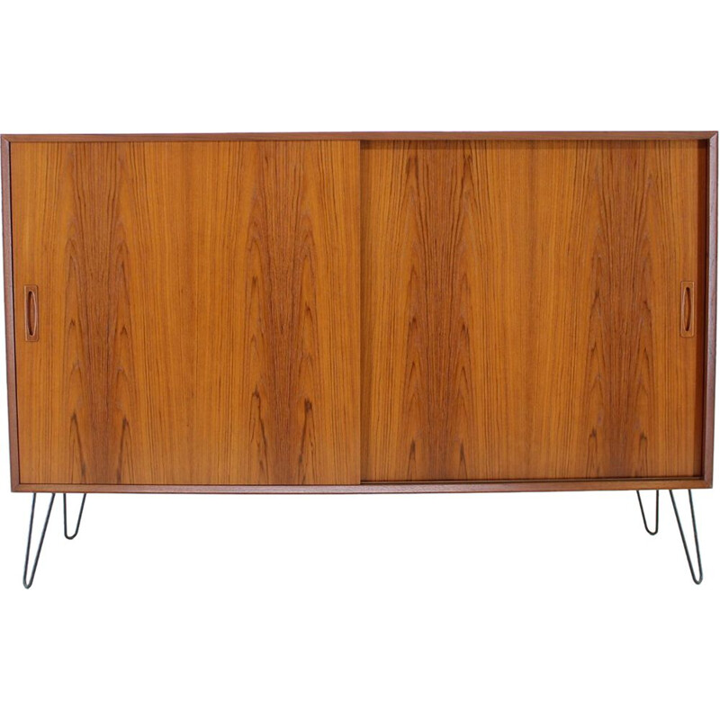 Vintage Danish Sideboard in Teack with Iron legs, 1960s 