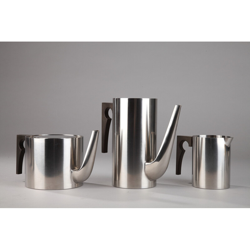 Stelton coffee, tea service in steel, Arne JACOBSEN - 1960s