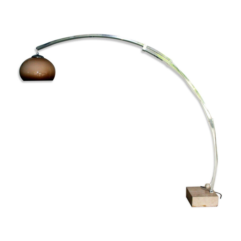 Vintage arc floor lamp, Harvey Guzzini, 1970s