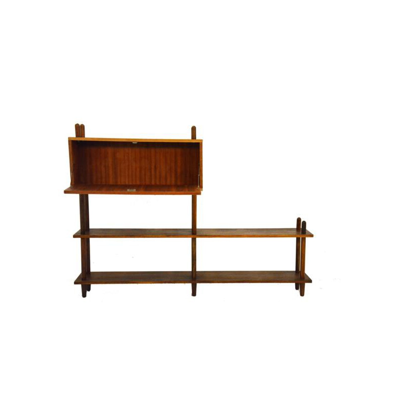 Set of 2 bookshelves modules in wood, Willem LUTJENS - 1950s