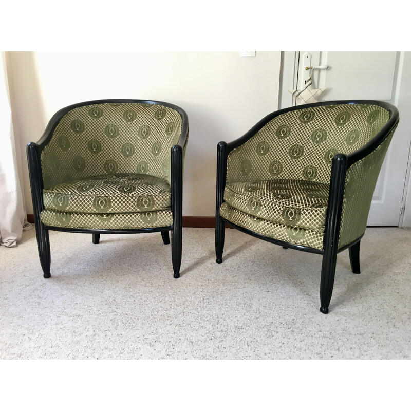 Pair of Velvet Toad chairs