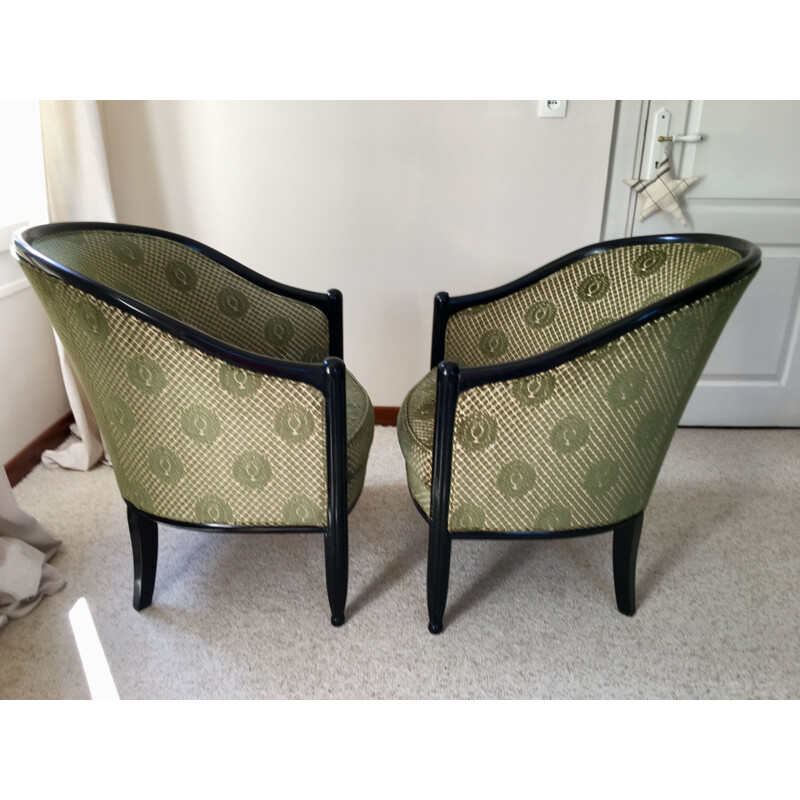 Pair of Velvet Toad chairs