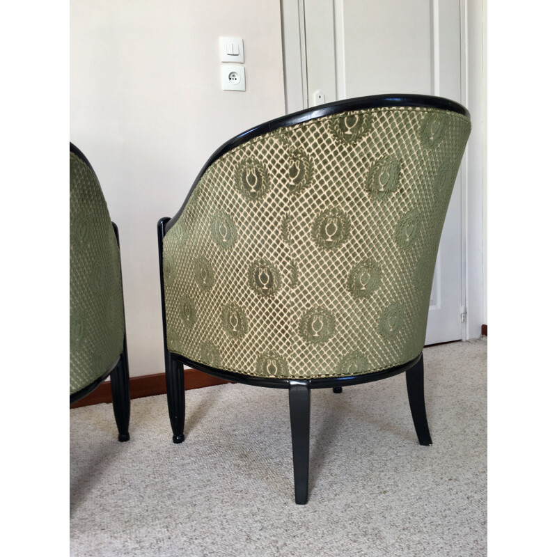 Pair of Velvet Toad chairs