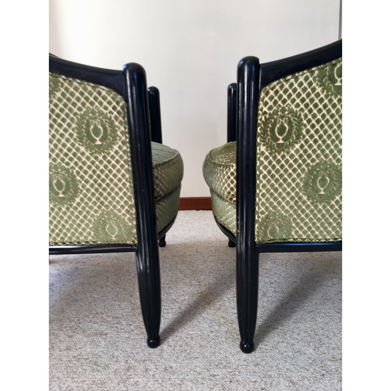 Pair of Velvet Toad chairs