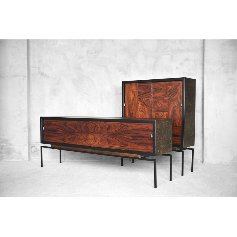 Vintage rosewood sideboard, Belgium, 1970s