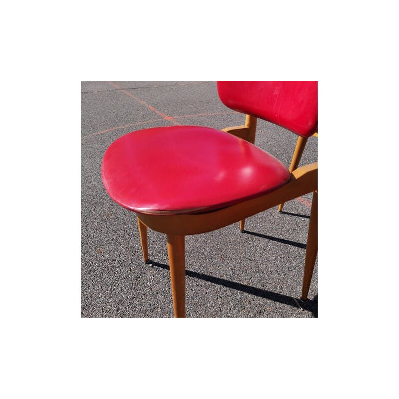 Set of 6 vintage Pégase chairs by Pierre Guariche for Baumann, 1960s