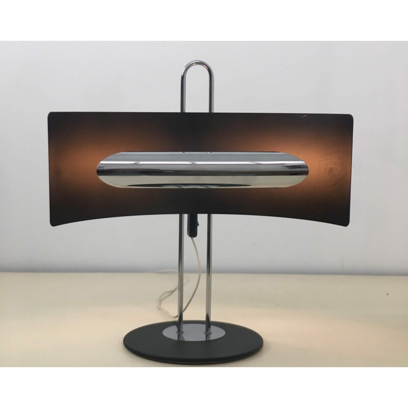 Italian vintage lamp for Reggiani in black metal 1970