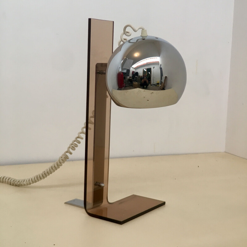 Andre Jean Doucin's vintage lamp in plexiglas 1970