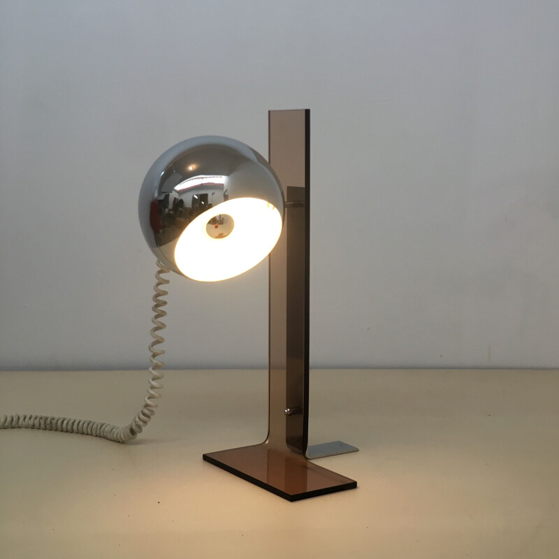 Andre Jean Doucin's vintage lamp in plexiglas 1970