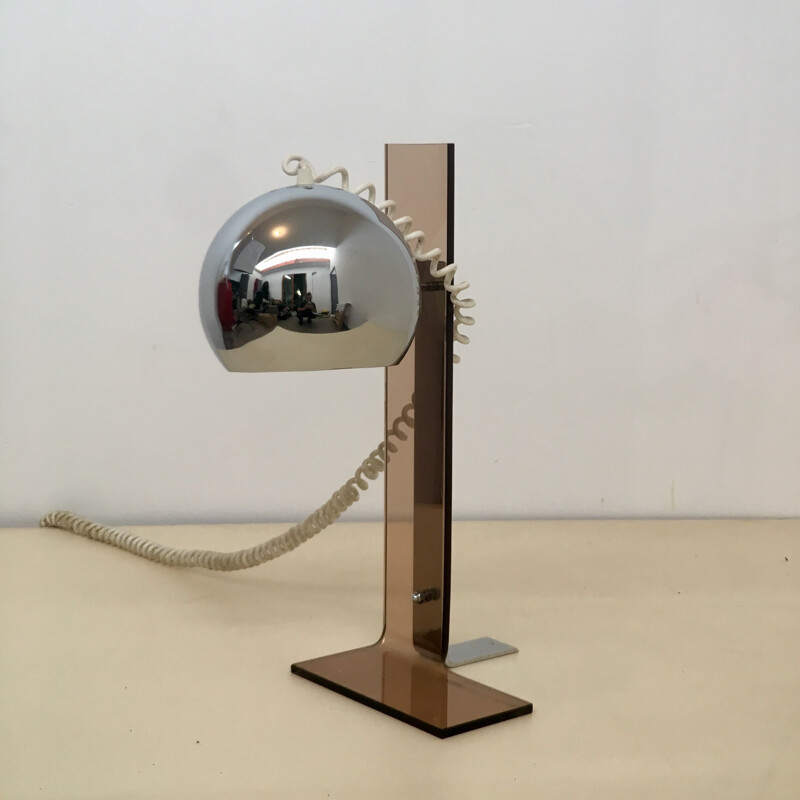 Lampe vintage de Andre Jean Doucin en plexiglas 1970