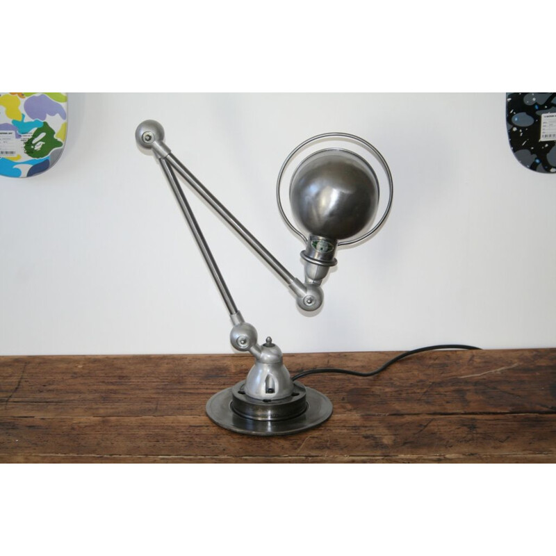 Vintage Jieldé steel lamp by Jean Louis Domecq
