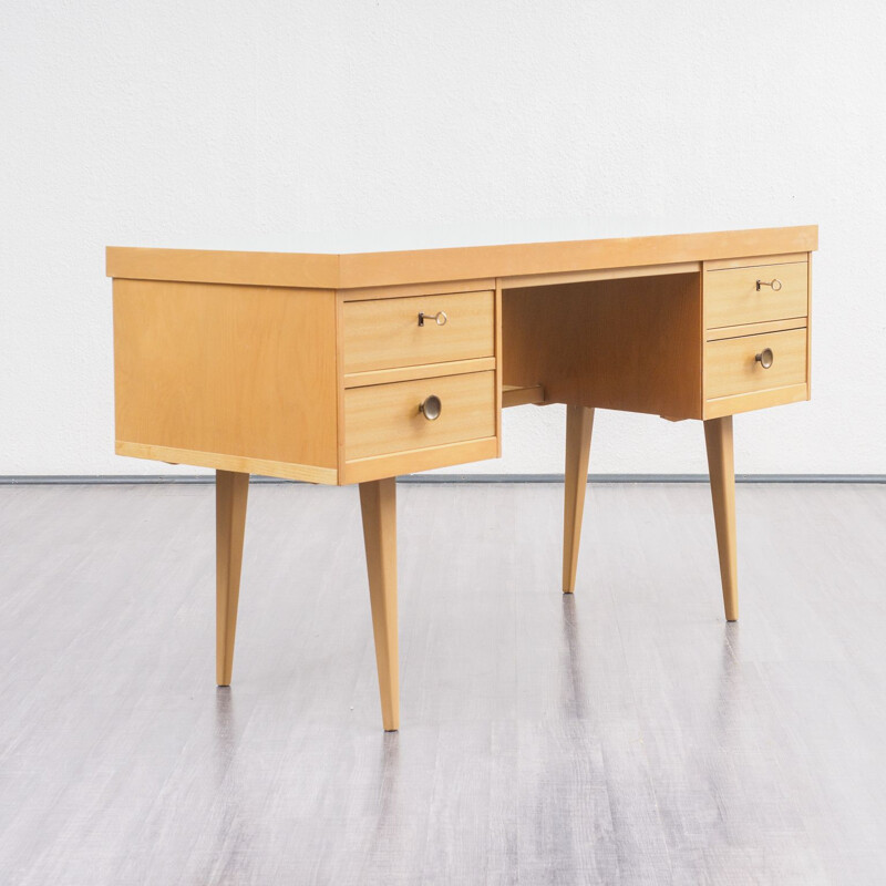 Vintage desk in wood and formica by Ekawerk